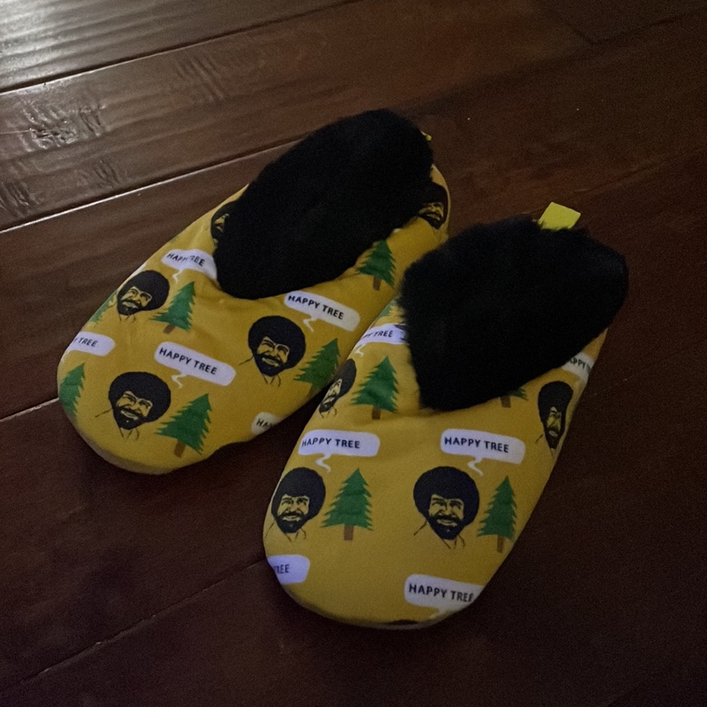 Bob Ross Slippers - Picture 2 of 3